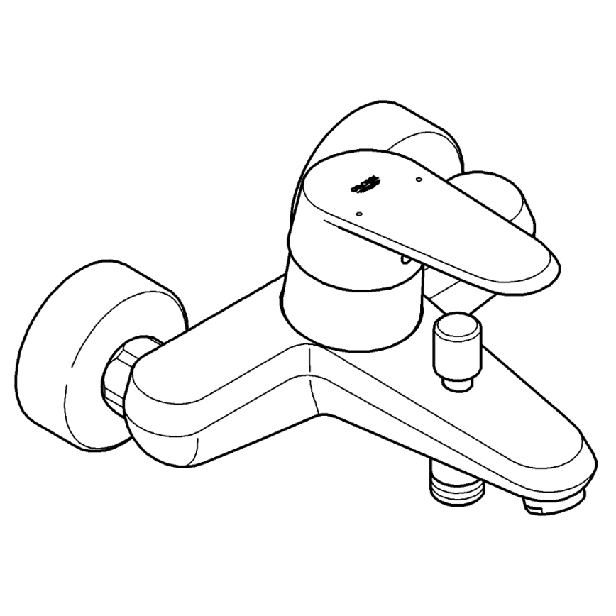 GROHE 33390002 - Смеситель для ванны EURODISC COSMOPOLITAN DN 15, полированный хром