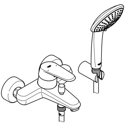 GROHE 33395002 - Змішувач для ванни EURODISC COSMOPOLITAN блискучий хром