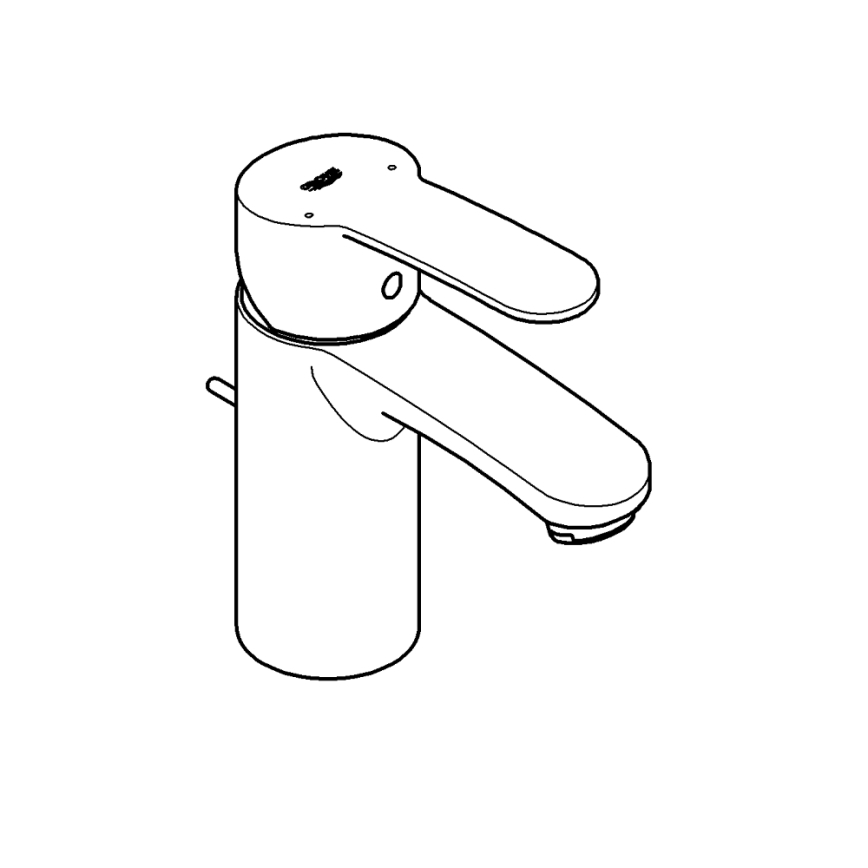 GROHE 3355220E - Змішувач для умивальника EUROSTYLE COSMOPOLITAN, розмір S, хром