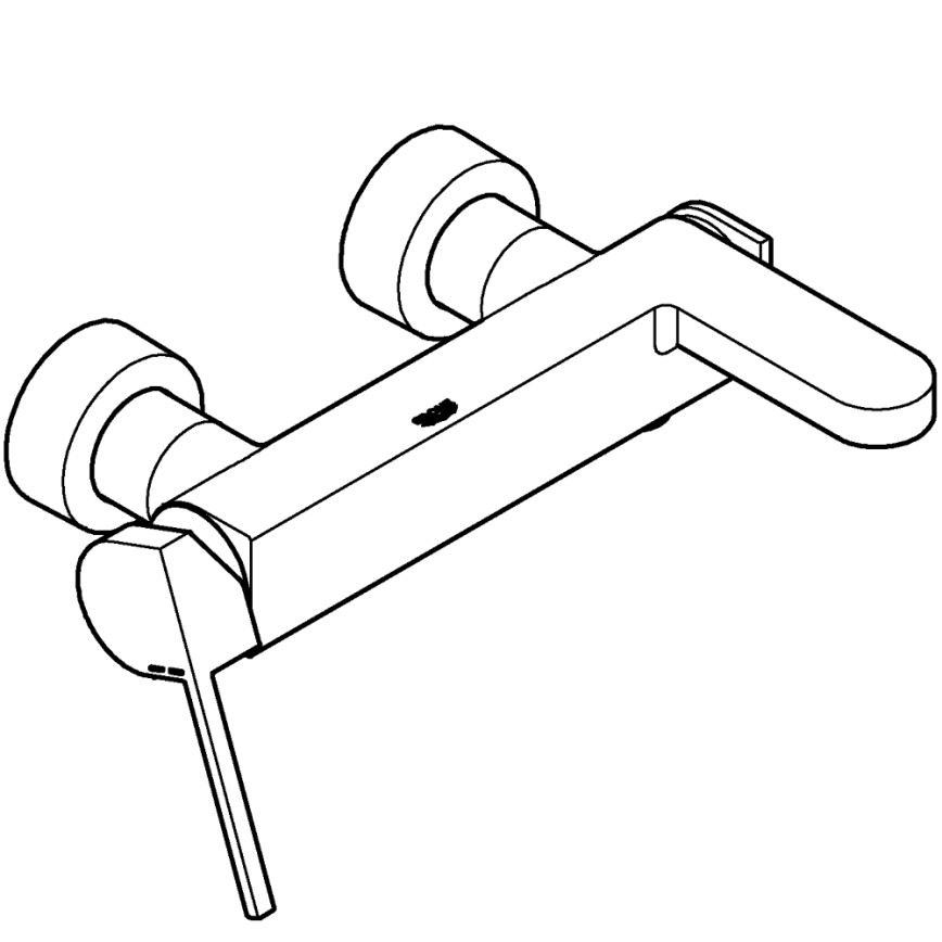 GROHE 33553AL3 - Смеситель для ванны PLUS, графит