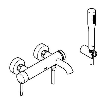 GROHE 33628001 - Змішувач для ванни ESSENCE DN 15 блискучий хром