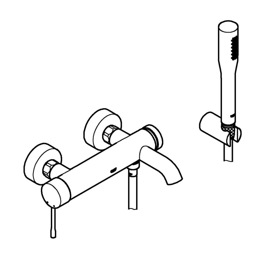 GROHE 33628001 - Змішувач для ванни ESSENCE DN 15 блискучий хром