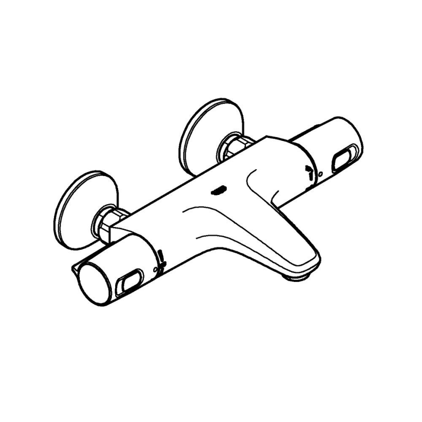 GROHE 34227002 - Термостатичний ванний змішувач PRECISION TREND DN 15 полірований хром