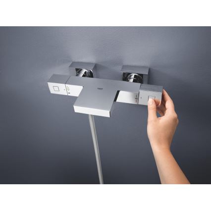 GROHE 34497000 - Термостатический ванный смеситель GROHTHERM CUBE DN 15, полированный хром