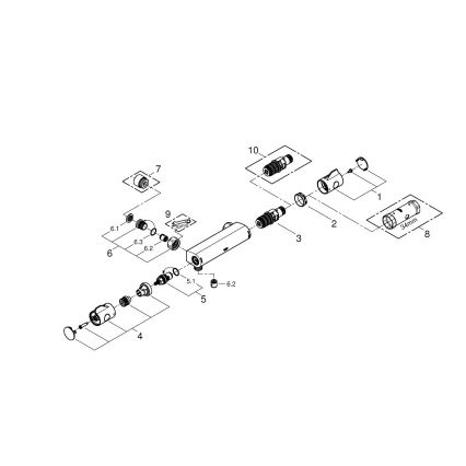 GROHE 34561000 - Термостатический душевой смеситель DN 15 полированный хром
