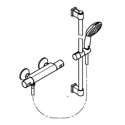 GROHE 34597001 - Термостатный душевой смеситель PRECISION START DN 15 хром