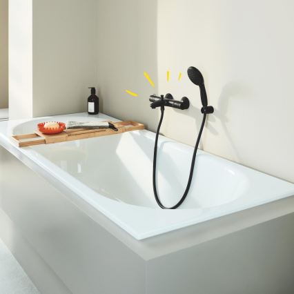 GROHE 345982430 - Термостатический смеситель для ванны PRECISION START 168 мм чёрный
