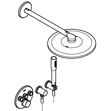 GROHE 34709000 - Душовий комплект SMARTCONTROL Perfect, полірований хром
