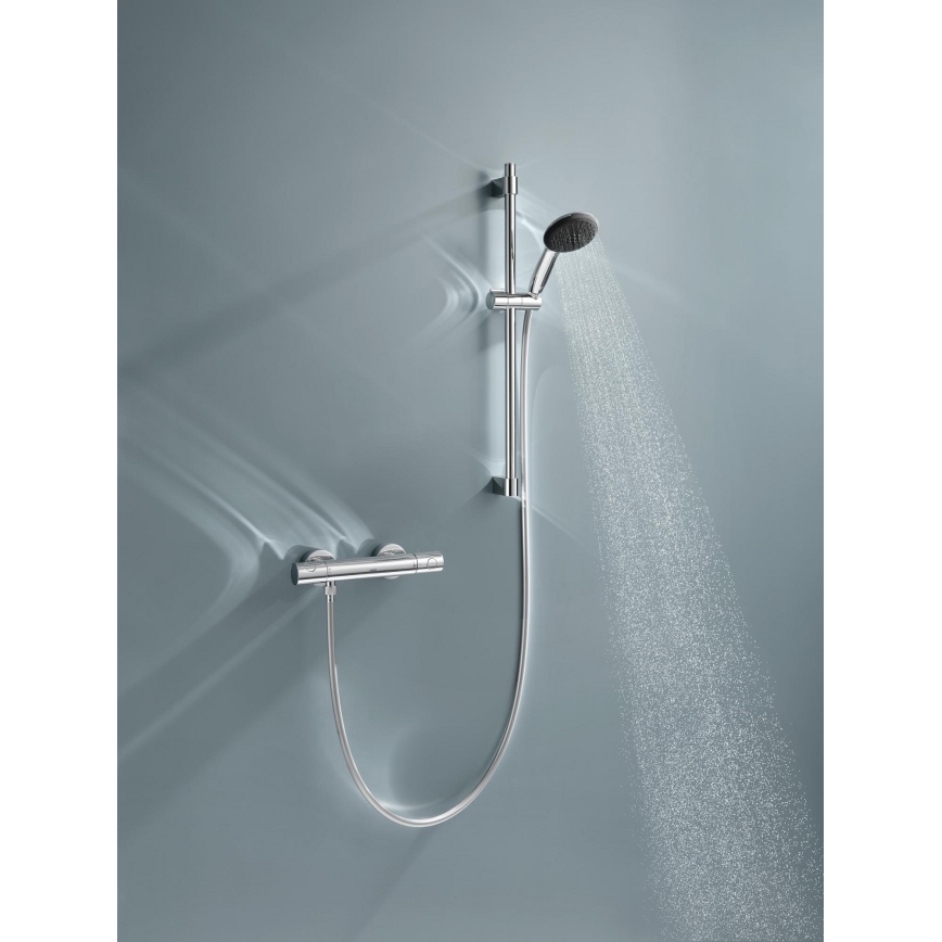 GROHE 34856000 - Душевой комплект с термостатическим смесителем PRECISION GET, 600 мм, полированный хром