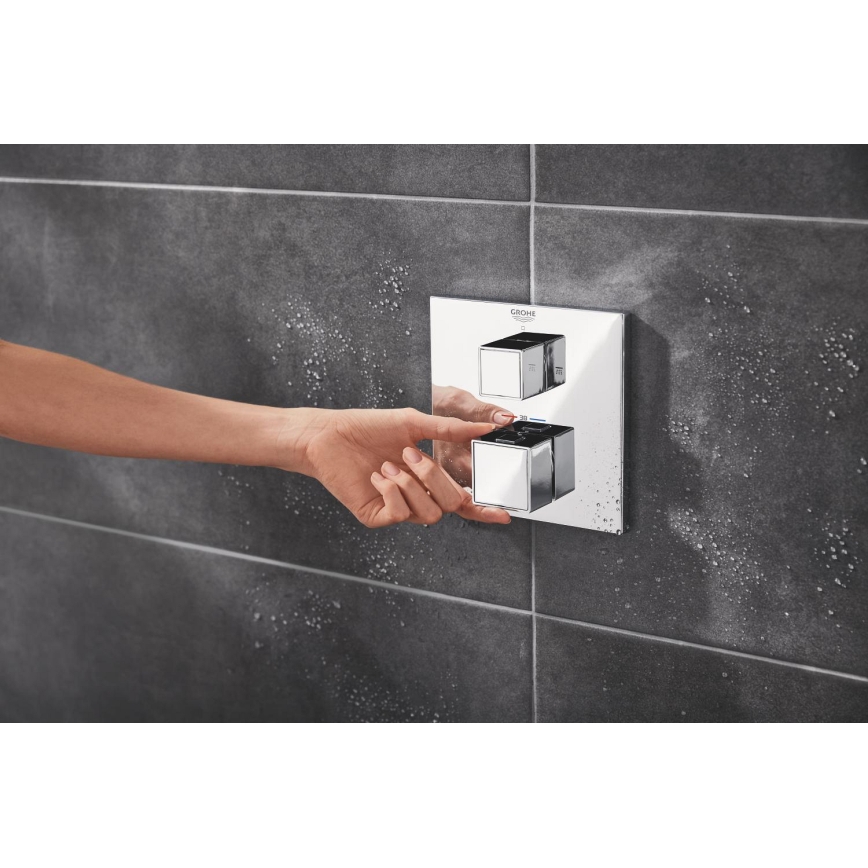 GROHE 34879000 - Встраиваемая душевая система PRECISION CUBE 310 × 310 мм хром