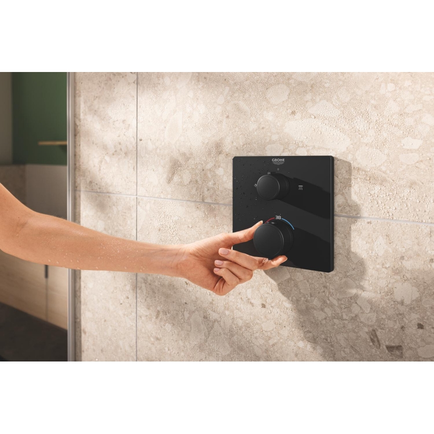 GROHE 348822430 - Душевой комплект PRECISION 250 × 250 мм чёрный