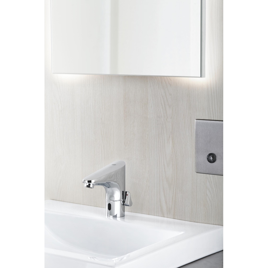GROHE 36207001 - Электронный смеситель для раковины EUROPLUS E DN 15, полированный хром