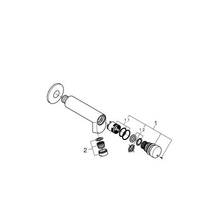 GROHE 36266000 - Самозакривний настінний вентиль EUROECO COSMOPOLITAN T DN 15 хром