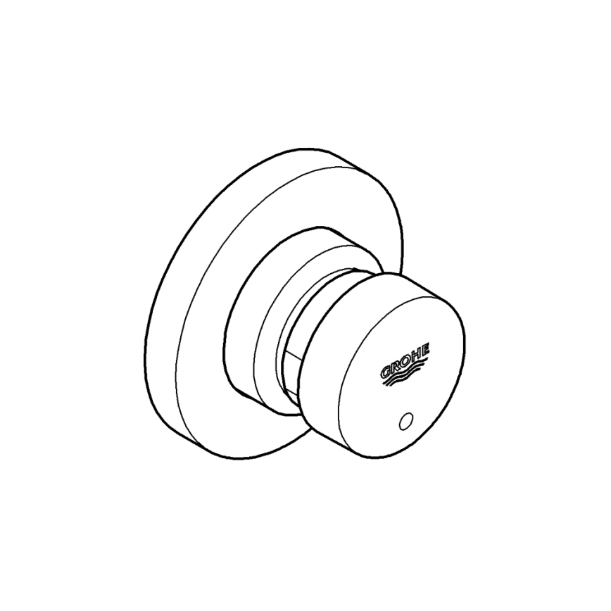 GROHE 36268000-Самозакрывающийся проходной вентиль EUROECO COSMOPOLITAN T DN 15 хром