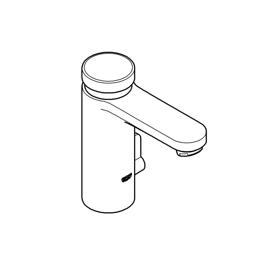 GROHE 36317000 - Самозакрывающийся смеситель для умывальника EUROSMART COSMOPOLITAN T с хромированной отделкой