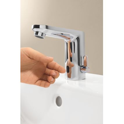 GROHE 36366002 - Електронний змішувач для умивальника GET E, полірований хром