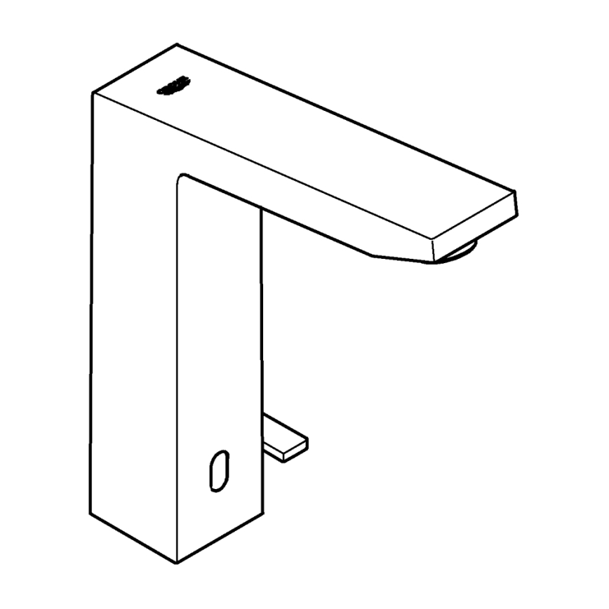 GROHE 36440000 - Инфракрасный электронный смеситель для раковины EUROCUBE E DN 15 хром