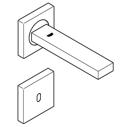 GROHE 36442000 - Инфракрасный электронный смеситель EUROCUBE E, глянцевый хром
