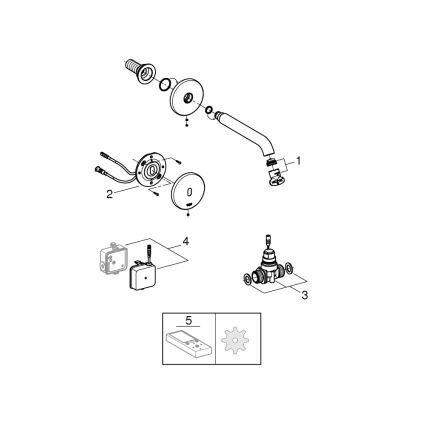 GROHE 36447000 - Інфрачервоний електронний змішувач ESSENCE E 182 мм блискучий хром