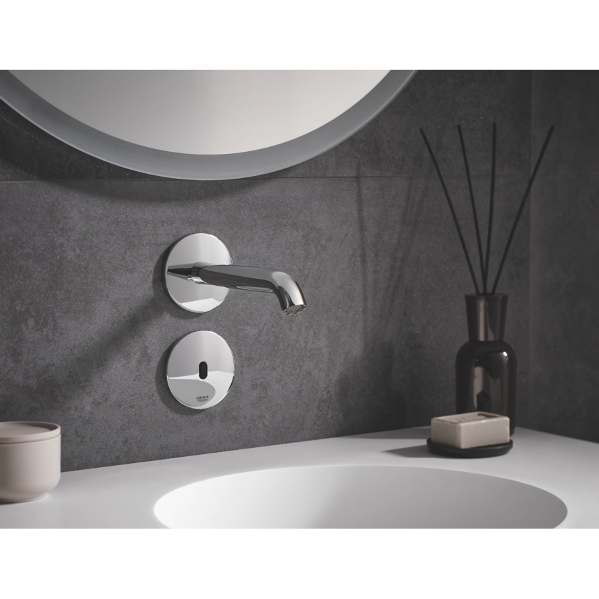 GROHE 36447000 - Инфракрасный электронный смеситель ESSENCE E 182 мм полированный хром