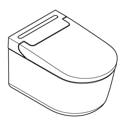 GROHE 36507SH0 - Душевой унитаз SENSIA 600 × 387 × 403 mm керамика/белый