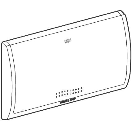 GROHE 37053SH0 - Кнопка змиву CLASSIC 330 × 190 мм біла