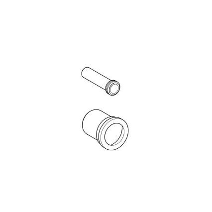 GROHE 37104K00 - комплект подводки и отвода для унитаза, чёрный