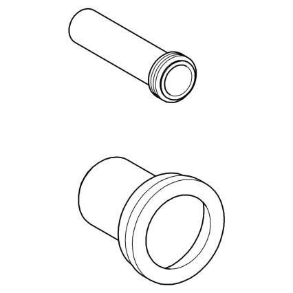 GROHE 37311K00 - Комплект подключения для унитаза 150 мм, черный