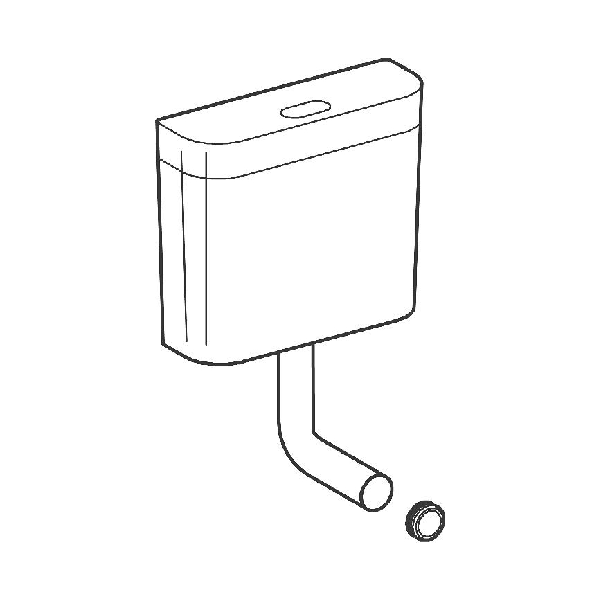 GROHE 37791SH0 - смывной бачок PS, белый