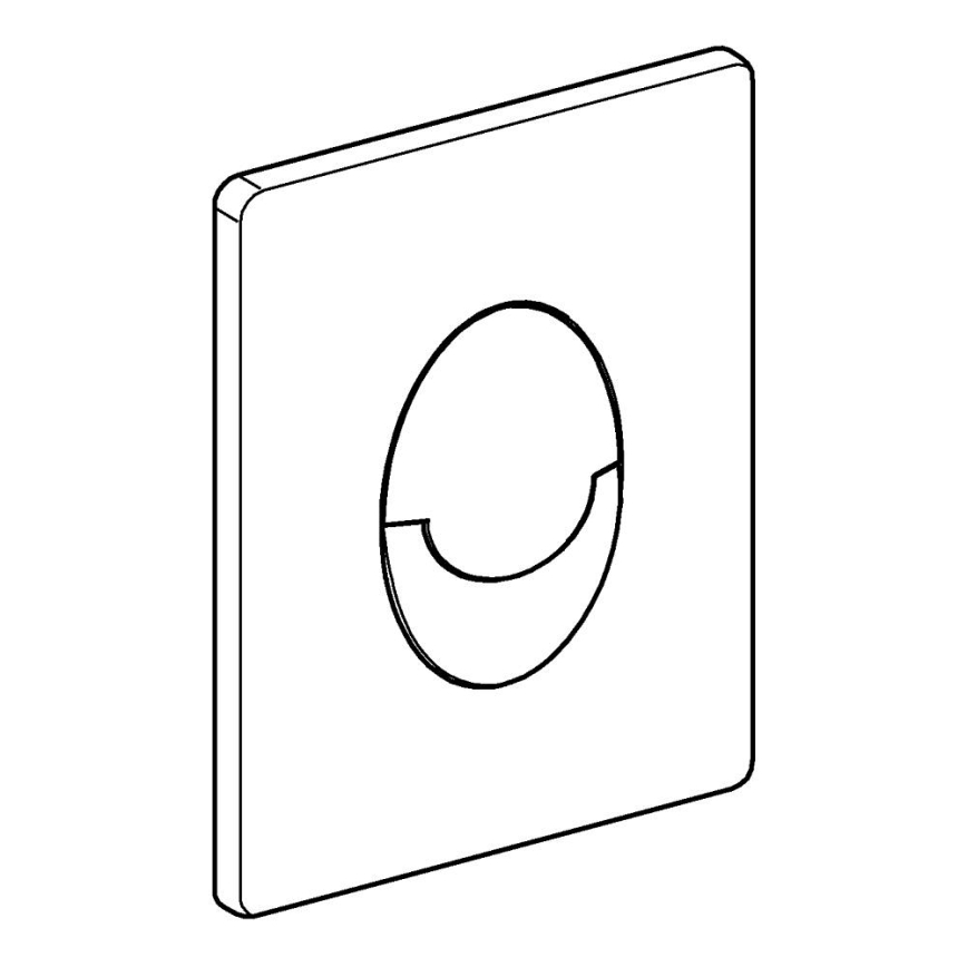 GROHE 38505000 - Кнопка змиву SKATE AIR 156 × 197 мм глянцевий хром
