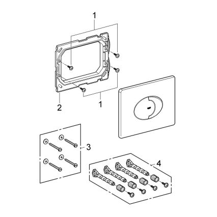 GROHE 38506SH0 - Кнопка змиву SKATE AIR 156 × 197 мм біла