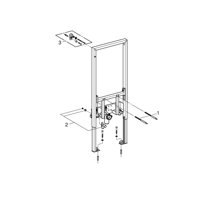 GROHE 38553001 - Модуль для биде RAPID SL 1,13 m белый