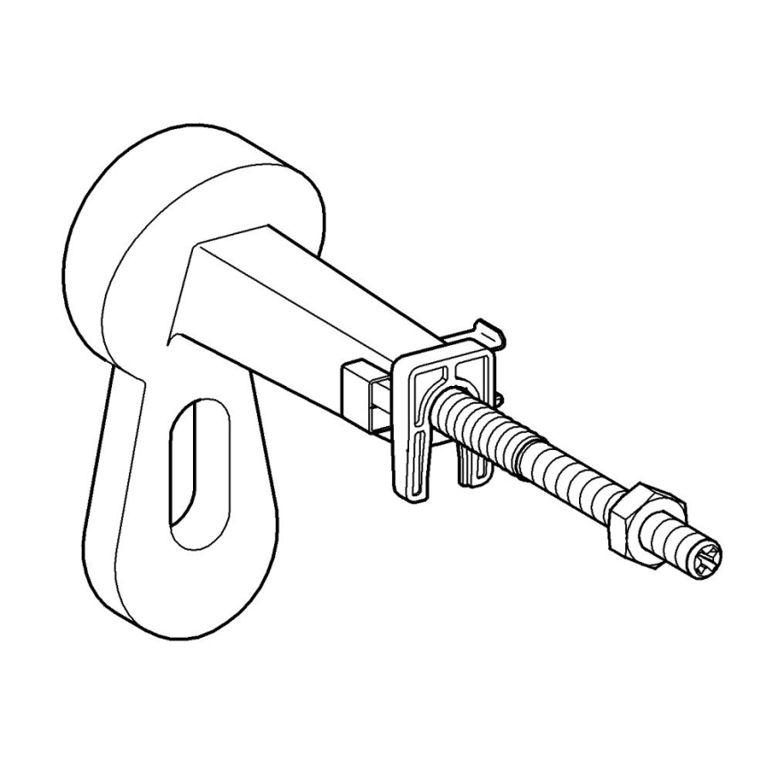 GROHE 3855800M - Настінне підключення RAPID SL 130-230 mm глянцевий хром