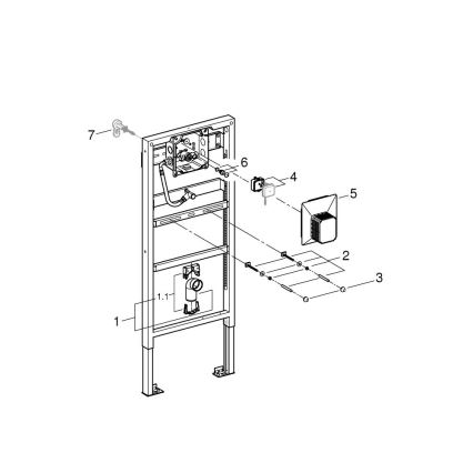 GROHE 38786001 - Модуль для писуара RAPID SL 1,13 м та 1,30 м