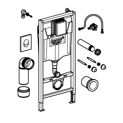 GROHE 38839000 - Комплект 3 в 1 WC RAPID SL 1,13 m