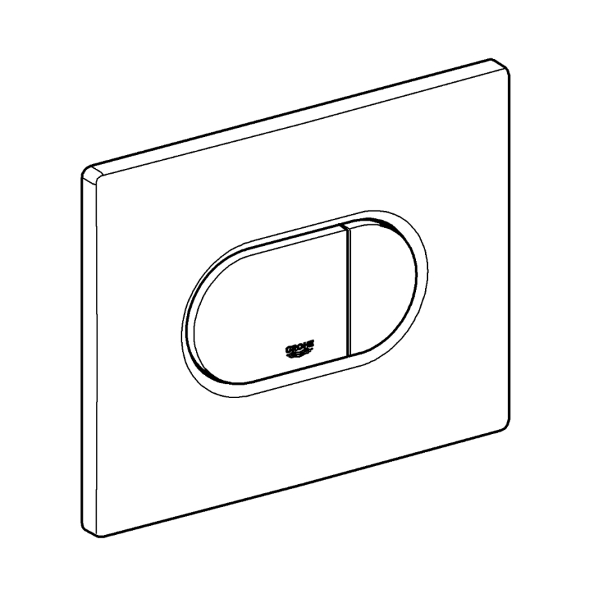 GROHE 38858SH0 - Кнопка смыва ARENA COSMOPOLITAN 156 × 197 mm белая