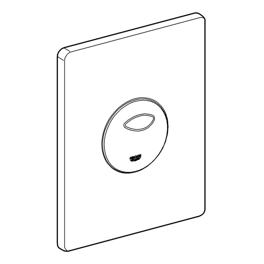 GROHE 38862000 - Змивна кнопка SKATE 156 × 197 мм полірований хром
