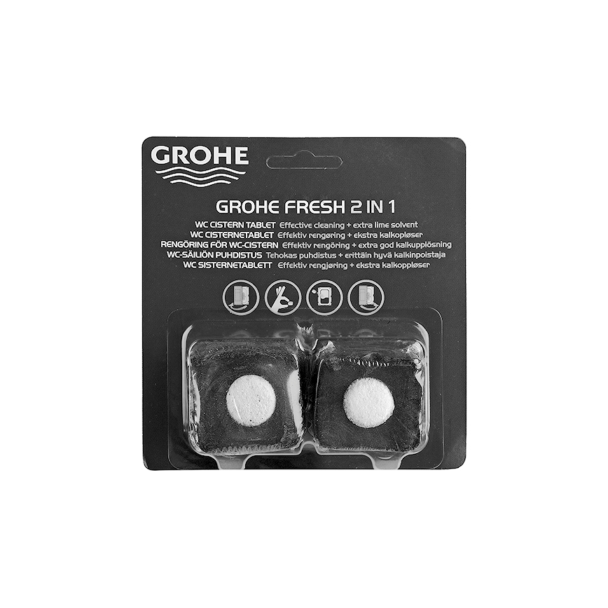 GROHE 38882000 - таблетки для унитаза FRESH, гелевая пена, белые