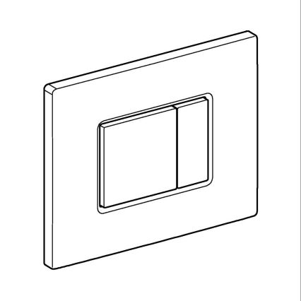 GROHE 38966KV0 - Кнопка смыва EVEN 156 × 197 mm черная