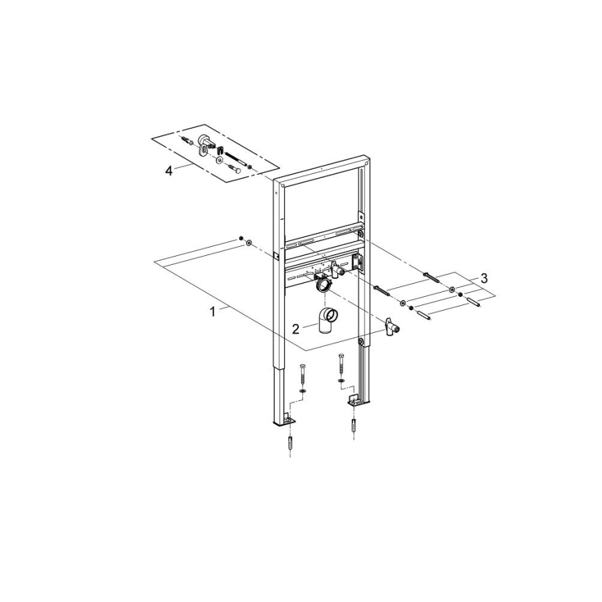 GROHE 39052000 - Модуль для умивальника RAPID SL 1,13 м