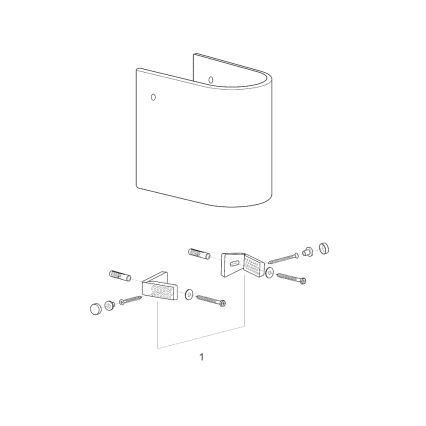 GROHE 39201000 - Напівп'єдестал EURO CERAMIC 210 × 300 × 322 mm кераміка/білий