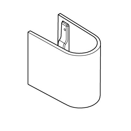 GROHE 39201000 - Напівп'єдестал EURO CERAMIC 210 × 300 × 322 mm кераміка/білий