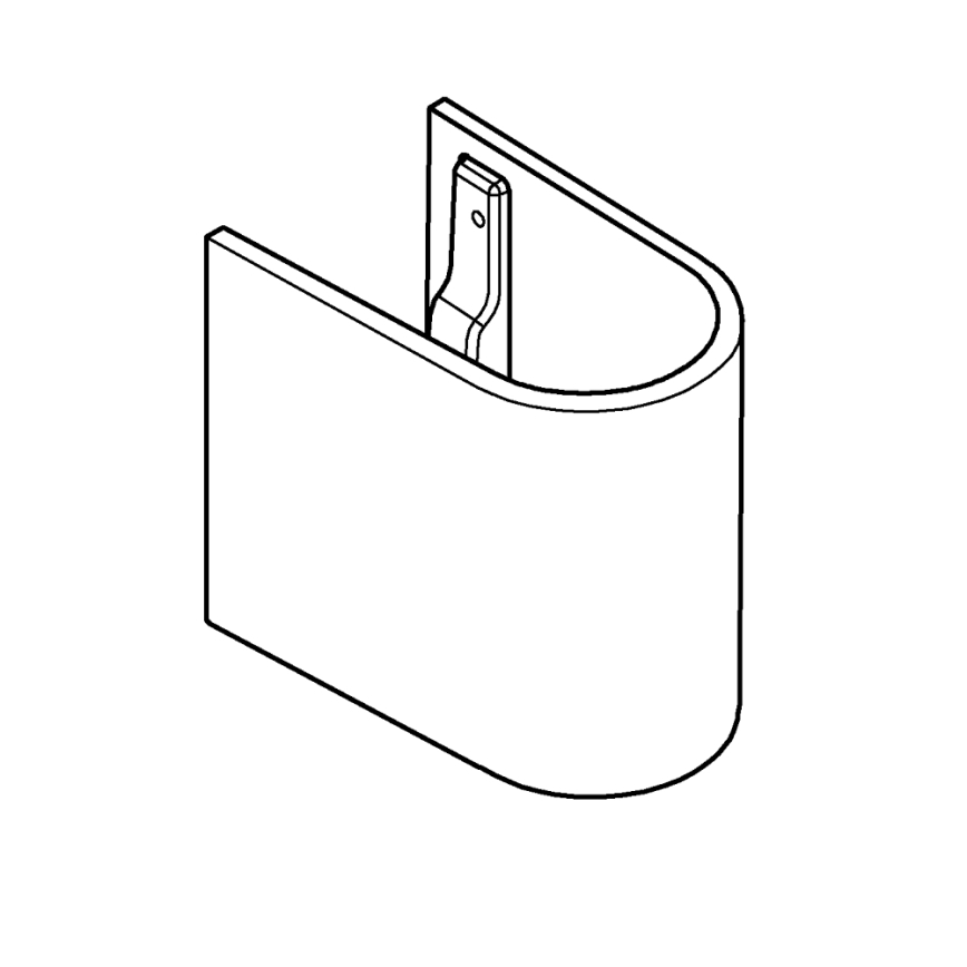 GROHE 39201000 - Полупьедестал EURO CERAMIC 210 × 300 × 322 мм керамика/белый