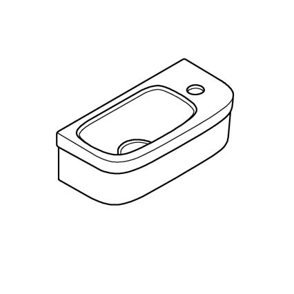 GROHE 39327000 - Раковина BAU CERAMIC 370 × 180 мм керамика/белая