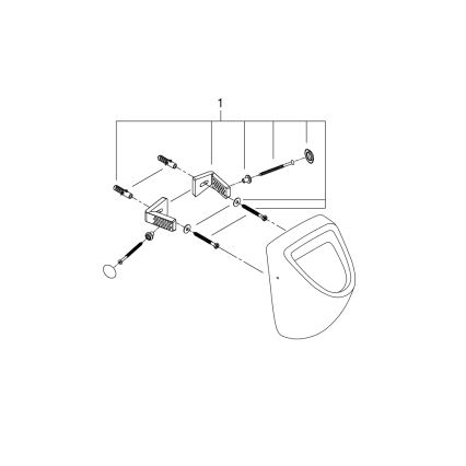 GROHE 39438000 - Писсуар BAU CERAMIC 337 × 355 × 552 мм керамика/белый