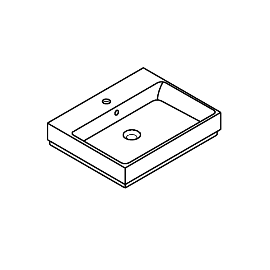 GROHE 3947700H - Раковина CUBE CERAMIC 600 × 490 мм керамика/белая