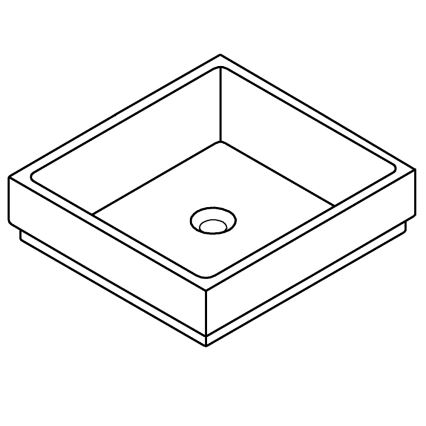 GROHE 3948100H - Умивальник CUBE 500 × 470 mm кераміка/білий