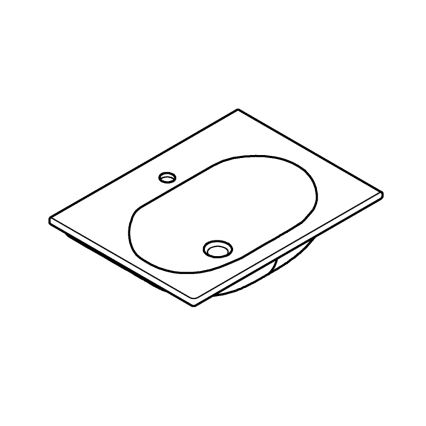 GROHE 3956800H - Раковина ESSENCE 600 × 460 мм керамика/белая