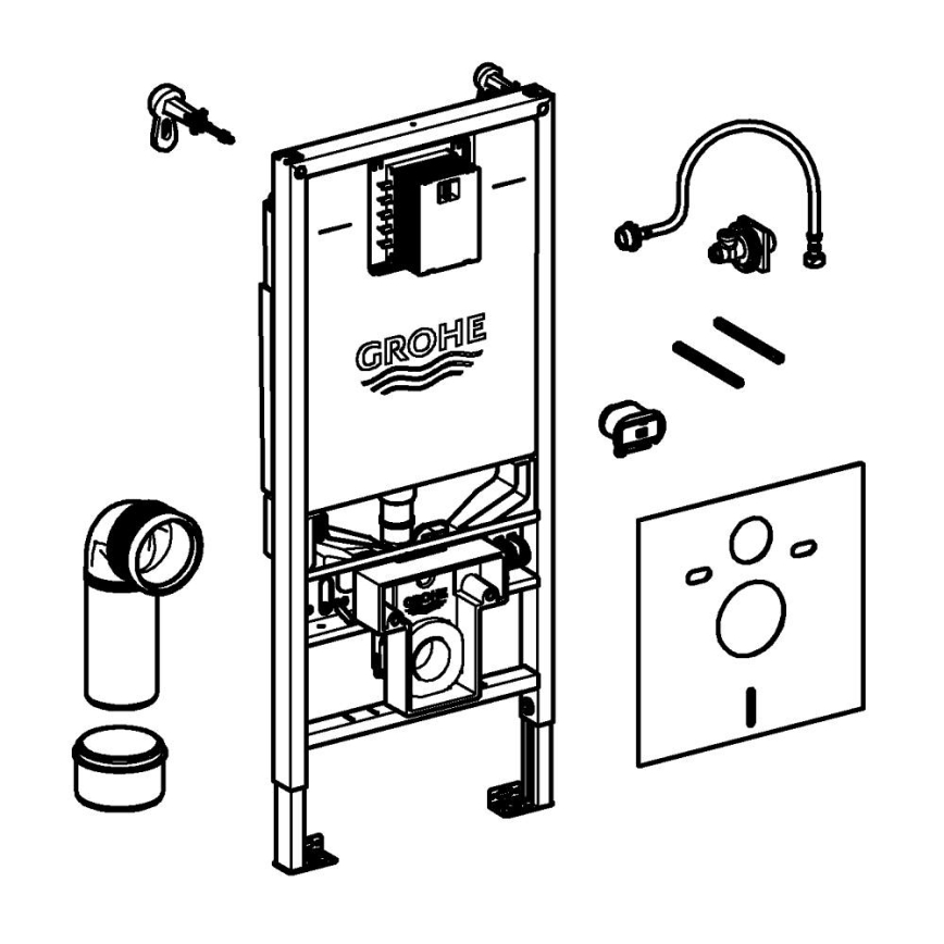 GROHE 39598000 - Модуль для підвісного унітазу RAPID SLX 1,13 m білий