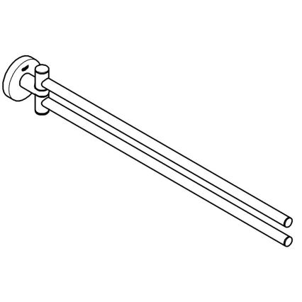 GROHE 40371DL1 - Держатель для полотенец ESSENTIALS 439 мм бронзовый